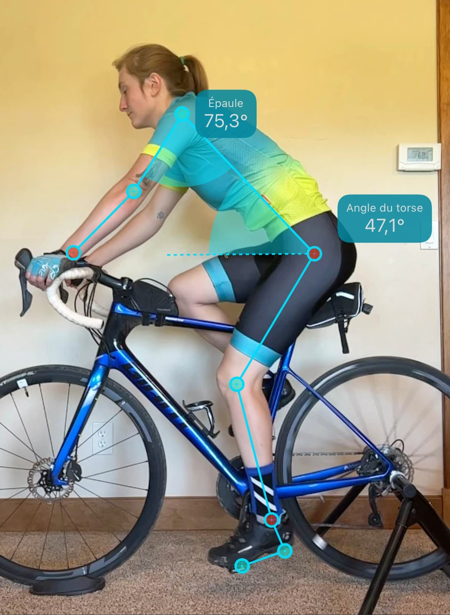 La position du haut du corps se classe à partir de ton angle d'épaule et de buste.