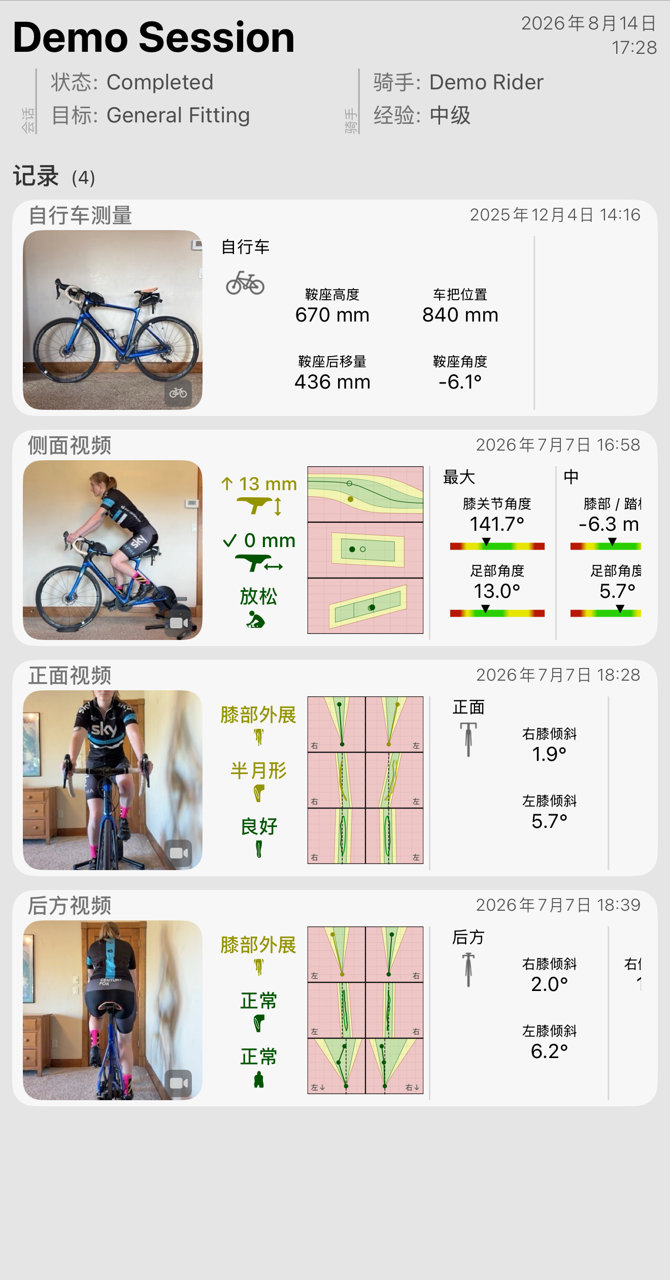 某位骑手名下一个已完成的会话。